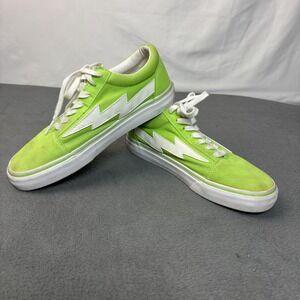Revenge x Storm Low Top Sneakers Lime Green Suede/Canvas Men's Size 7
